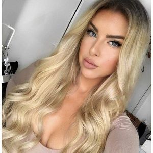 Ombré Blonde Lace Front Wavy Wig